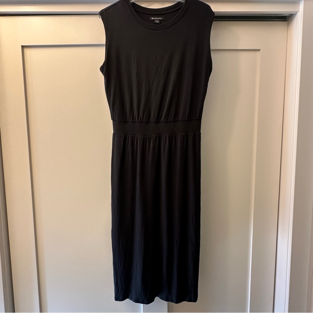 Athleta Santorini Cinch Dress in Black size Medium - Picture 8 of 14